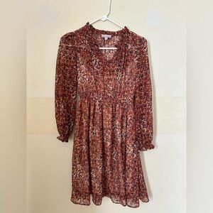 Chenault Multicolor Floral Long Sleeve Dress